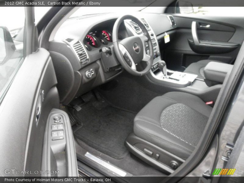 Carbon Black Metallic / Ebony 2012 GMC Acadia SLE