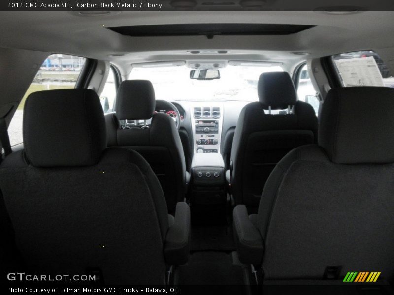 Carbon Black Metallic / Ebony 2012 GMC Acadia SLE