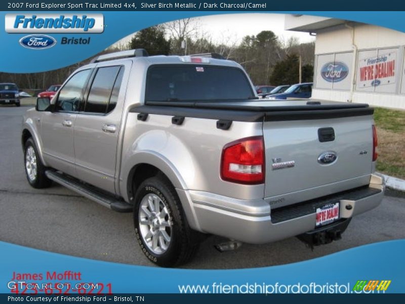 Silver Birch Metallic / Dark Charcoal/Camel 2007 Ford Explorer Sport Trac Limited 4x4