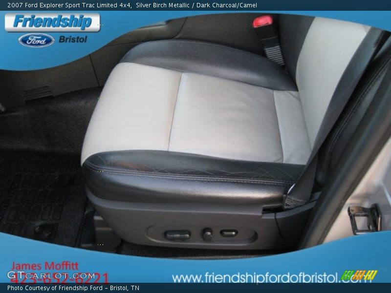 Silver Birch Metallic / Dark Charcoal/Camel 2007 Ford Explorer Sport Trac Limited 4x4