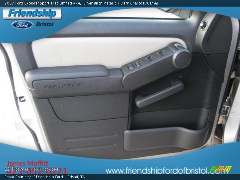 Silver Birch Metallic / Dark Charcoal/Camel 2007 Ford Explorer Sport Trac Limited 4x4