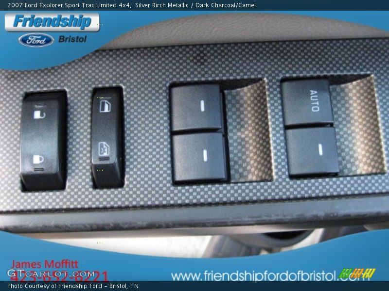 Silver Birch Metallic / Dark Charcoal/Camel 2007 Ford Explorer Sport Trac Limited 4x4
