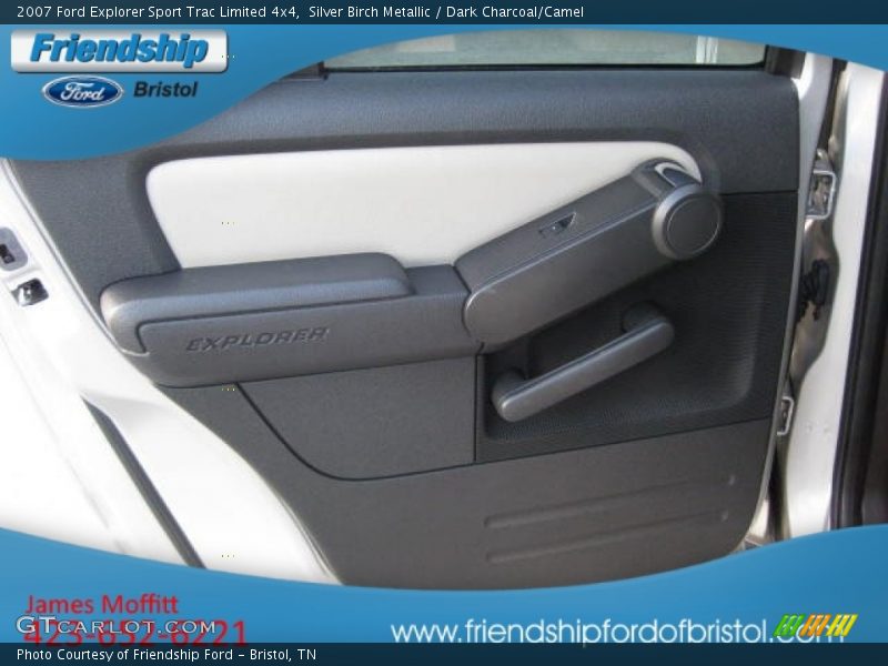 Silver Birch Metallic / Dark Charcoal/Camel 2007 Ford Explorer Sport Trac Limited 4x4