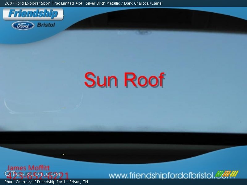 Silver Birch Metallic / Dark Charcoal/Camel 2007 Ford Explorer Sport Trac Limited 4x4