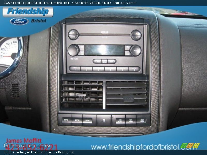 Silver Birch Metallic / Dark Charcoal/Camel 2007 Ford Explorer Sport Trac Limited 4x4