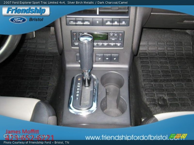 Silver Birch Metallic / Dark Charcoal/Camel 2007 Ford Explorer Sport Trac Limited 4x4