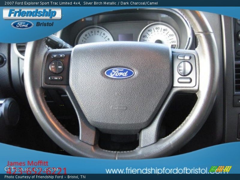 Silver Birch Metallic / Dark Charcoal/Camel 2007 Ford Explorer Sport Trac Limited 4x4