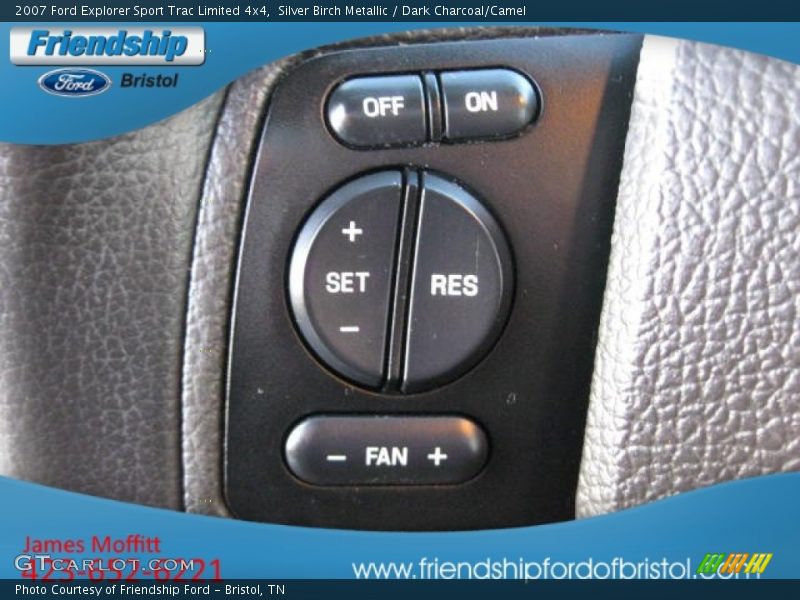 Silver Birch Metallic / Dark Charcoal/Camel 2007 Ford Explorer Sport Trac Limited 4x4