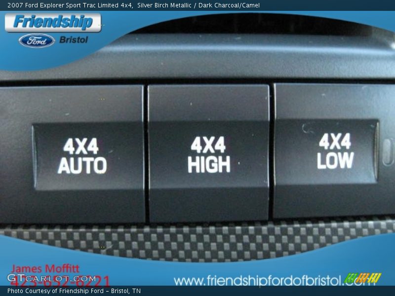 Silver Birch Metallic / Dark Charcoal/Camel 2007 Ford Explorer Sport Trac Limited 4x4