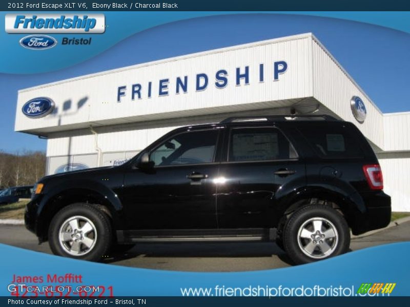 Ebony Black / Charcoal Black 2012 Ford Escape XLT V6