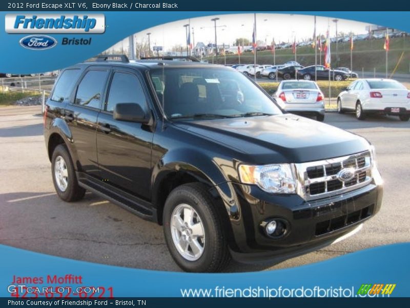Ebony Black / Charcoal Black 2012 Ford Escape XLT V6