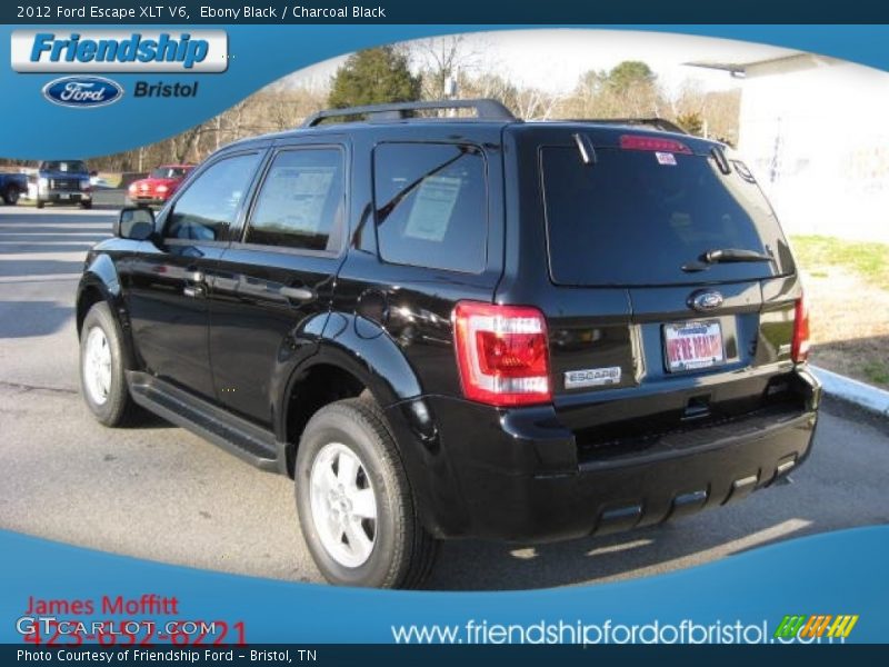 Ebony Black / Charcoal Black 2012 Ford Escape XLT V6