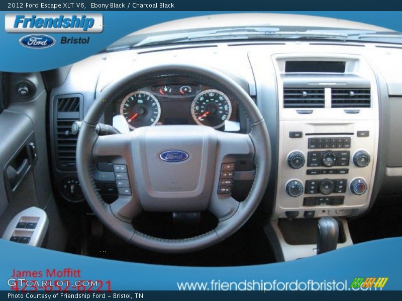 Ebony Black / Charcoal Black 2012 Ford Escape XLT V6