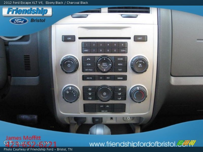 Ebony Black / Charcoal Black 2012 Ford Escape XLT V6