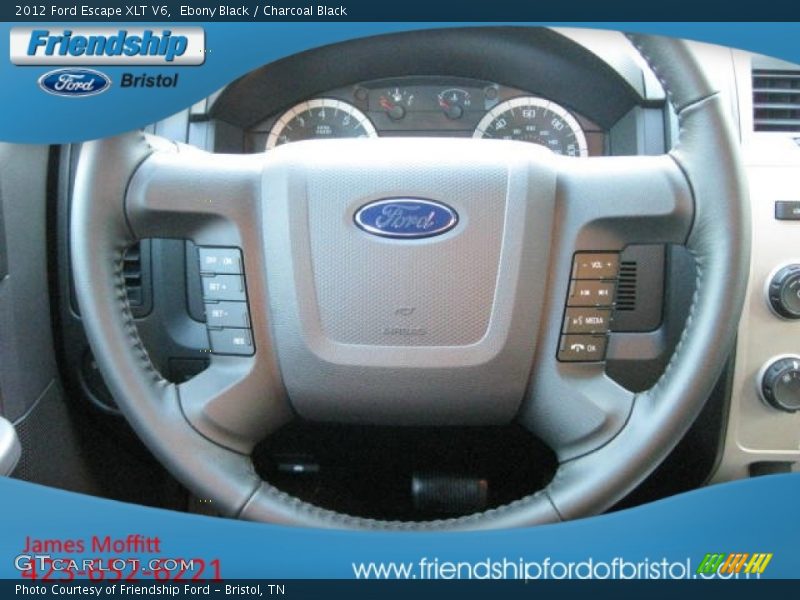 Ebony Black / Charcoal Black 2012 Ford Escape XLT V6