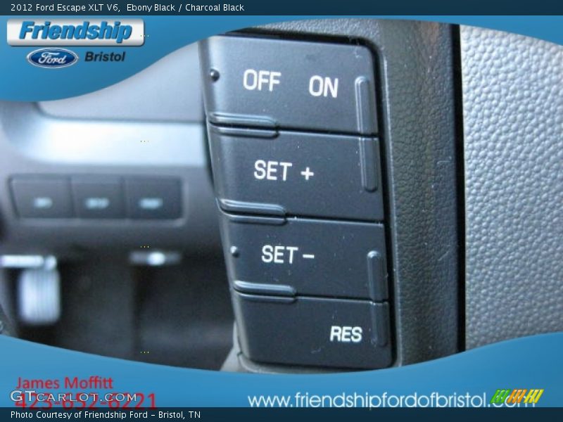 Ebony Black / Charcoal Black 2012 Ford Escape XLT V6