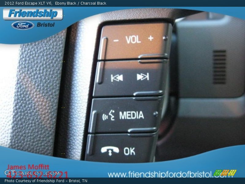 Ebony Black / Charcoal Black 2012 Ford Escape XLT V6