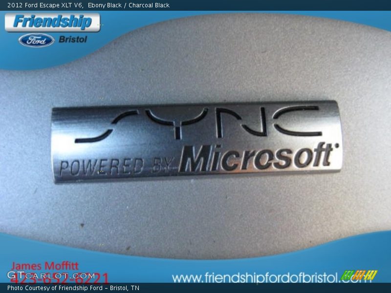 Ebony Black / Charcoal Black 2012 Ford Escape XLT V6