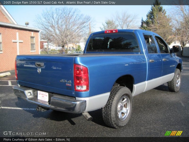 Atlantic Blue Pearl / Dark Slate Gray 2005 Dodge Ram 1500 SLT Quad Cab 4x4