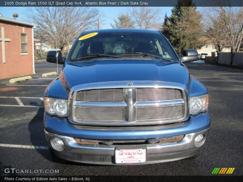 Atlantic Blue Pearl / Dark Slate Gray 2005 Dodge Ram 1500 SLT Quad Cab 4x4