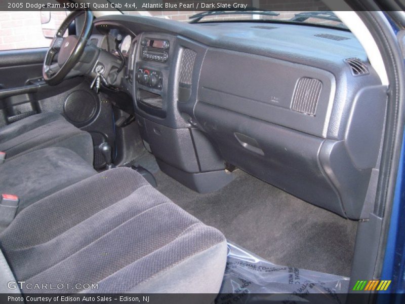 Atlantic Blue Pearl / Dark Slate Gray 2005 Dodge Ram 1500 SLT Quad Cab 4x4