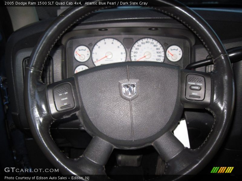 Atlantic Blue Pearl / Dark Slate Gray 2005 Dodge Ram 1500 SLT Quad Cab 4x4