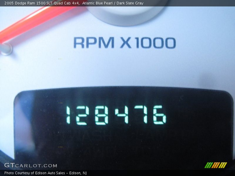 Atlantic Blue Pearl / Dark Slate Gray 2005 Dodge Ram 1500 SLT Quad Cab 4x4