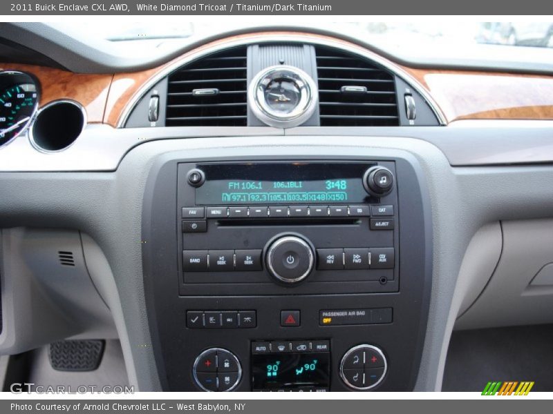 White Diamond Tricoat / Titanium/Dark Titanium 2011 Buick Enclave CXL AWD