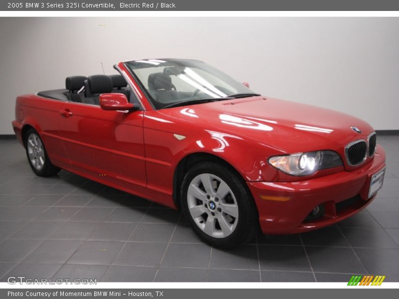 Electric Red / Black 2005 BMW 3 Series 325i Convertible