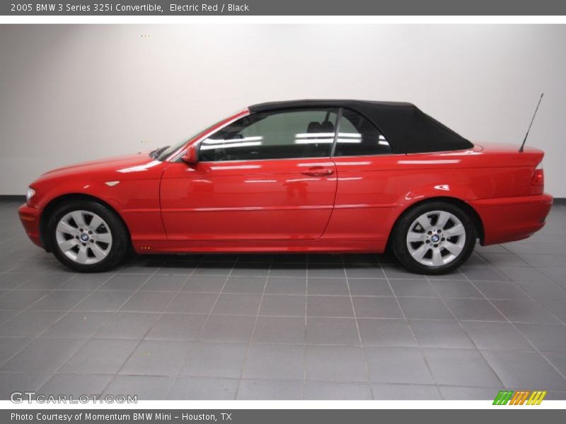 Electric Red / Black 2005 BMW 3 Series 325i Convertible