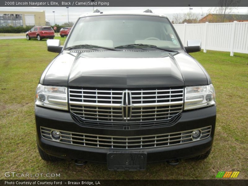 Black / Camel/Sand Piping 2008 Lincoln Navigator L Elite