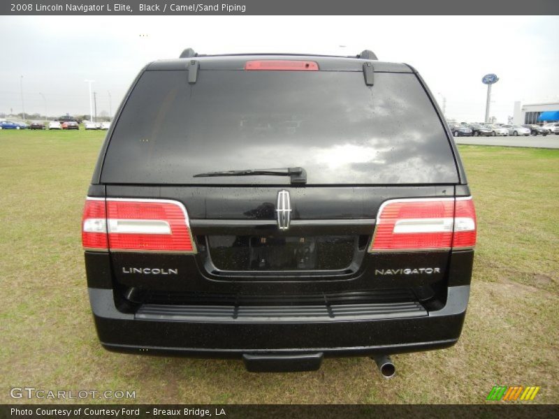 Black / Camel/Sand Piping 2008 Lincoln Navigator L Elite