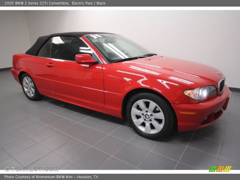 Electric Red / Black 2005 BMW 3 Series 325i Convertible