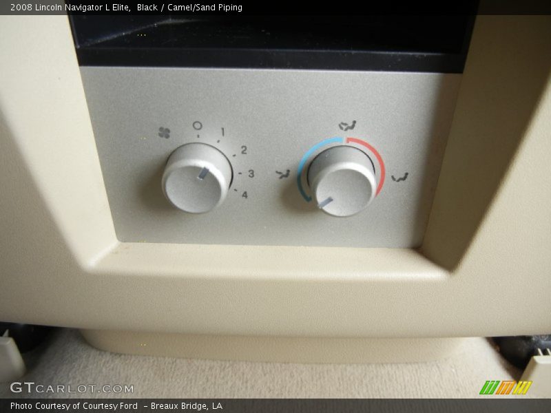 Black / Camel/Sand Piping 2008 Lincoln Navigator L Elite