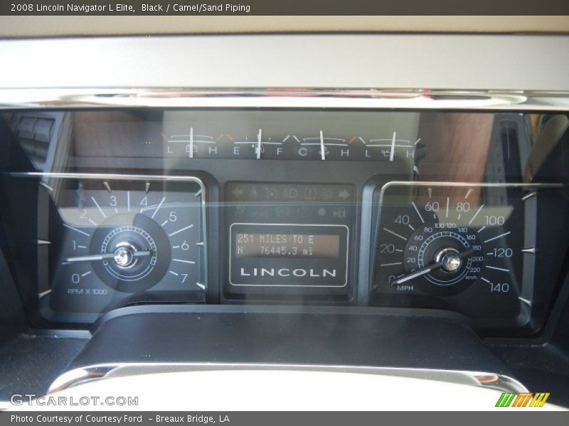  2008 Navigator L Elite L Elite Gauges