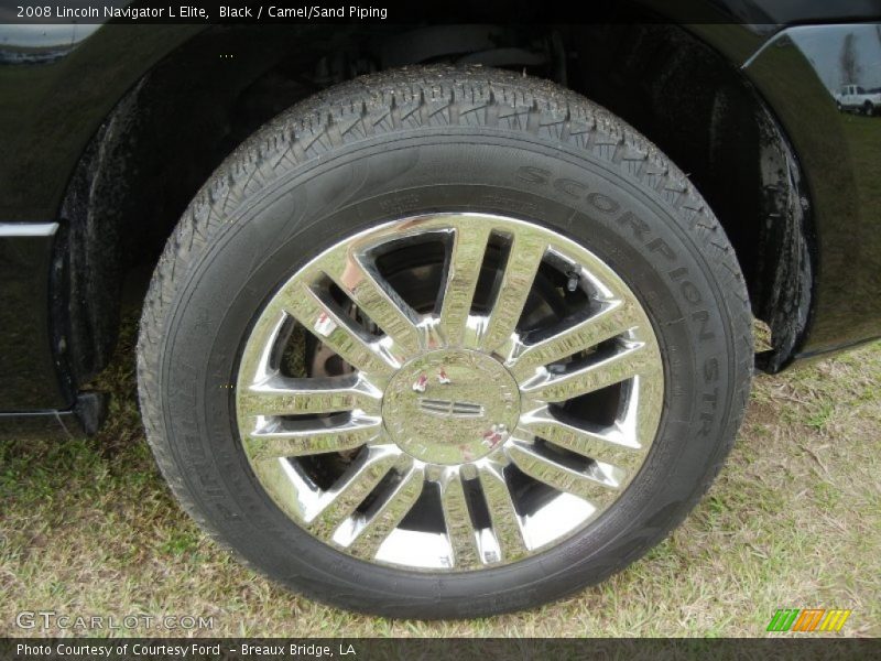 Black / Camel/Sand Piping 2008 Lincoln Navigator L Elite