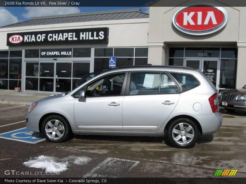 Fine Silver / Gray 2008 Kia Rondo LX V6