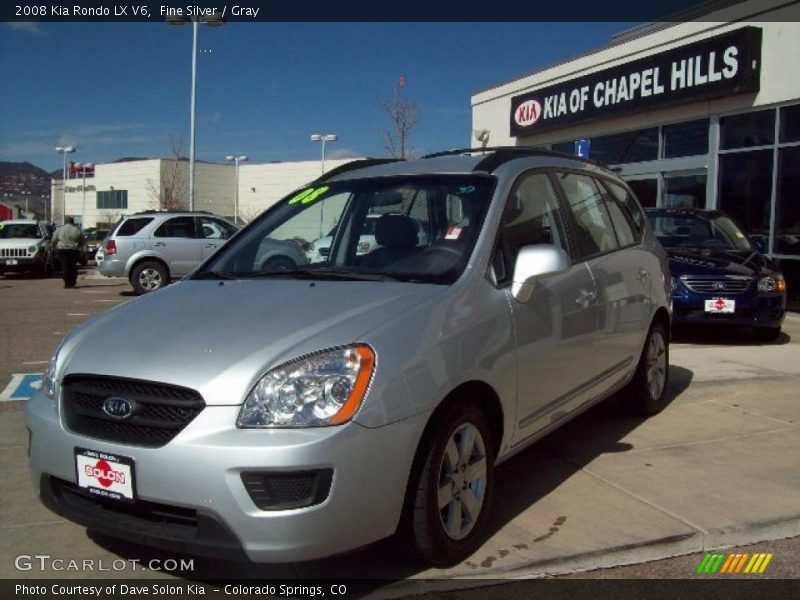 Fine Silver / Gray 2008 Kia Rondo LX V6