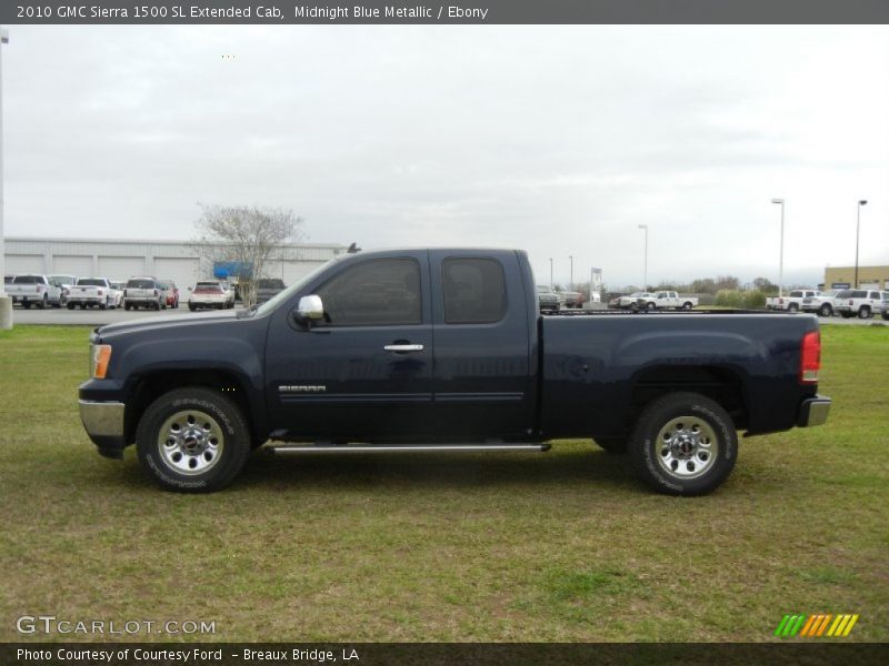 Midnight Blue Metallic / Ebony 2010 GMC Sierra 1500 SL Extended Cab