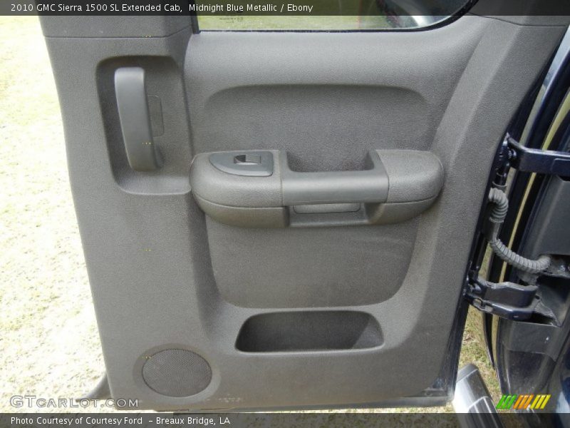 Midnight Blue Metallic / Ebony 2010 GMC Sierra 1500 SL Extended Cab