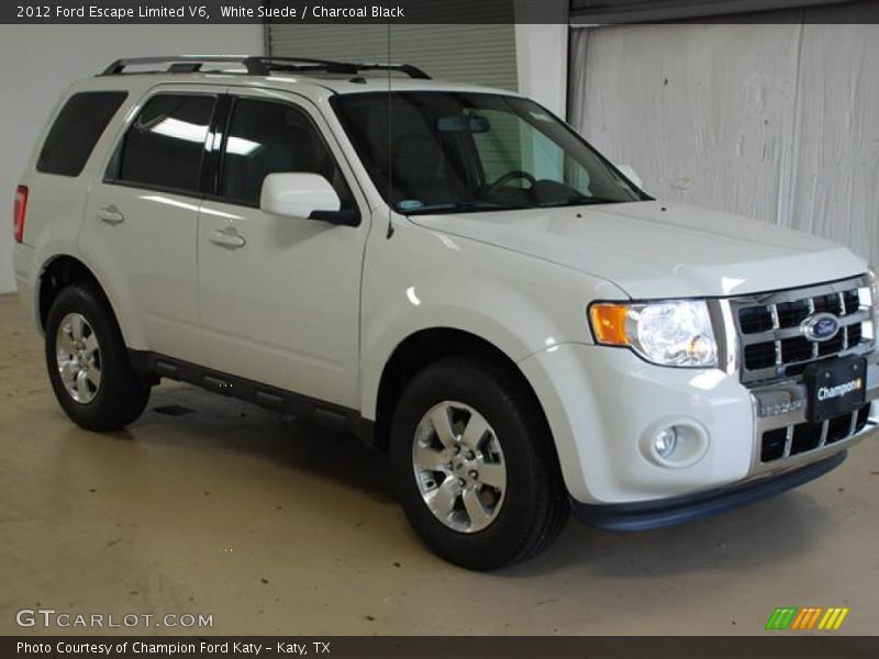 White Suede / Charcoal Black 2012 Ford Escape Limited V6