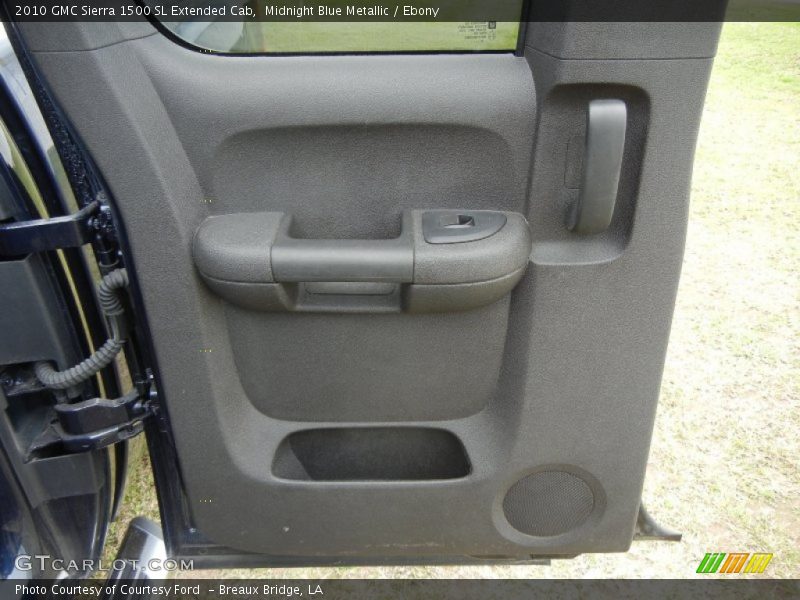 Midnight Blue Metallic / Ebony 2010 GMC Sierra 1500 SL Extended Cab