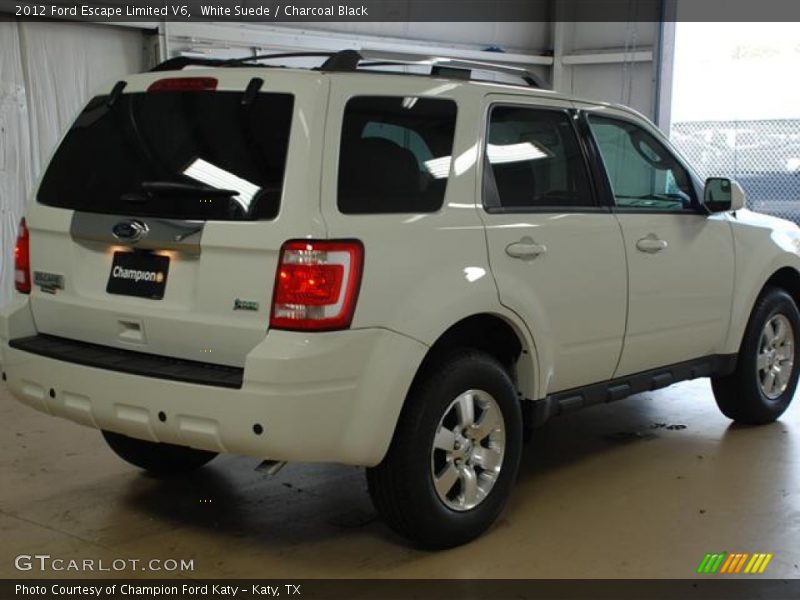 White Suede / Charcoal Black 2012 Ford Escape Limited V6