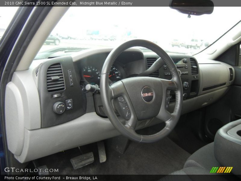 Midnight Blue Metallic / Ebony 2010 GMC Sierra 1500 SL Extended Cab