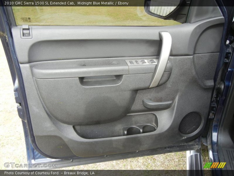 Midnight Blue Metallic / Ebony 2010 GMC Sierra 1500 SL Extended Cab