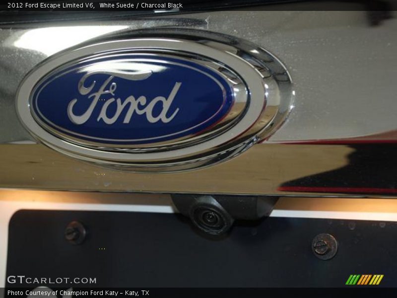 White Suede / Charcoal Black 2012 Ford Escape Limited V6
