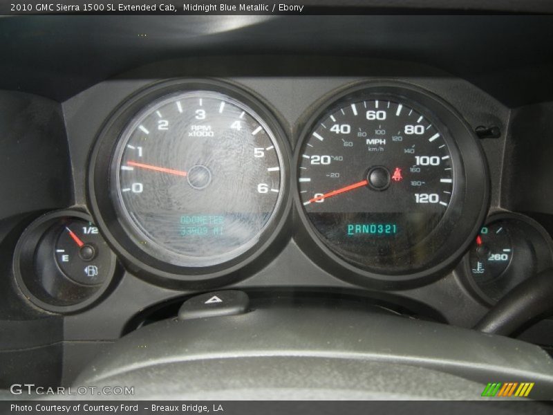 Midnight Blue Metallic / Ebony 2010 GMC Sierra 1500 SL Extended Cab