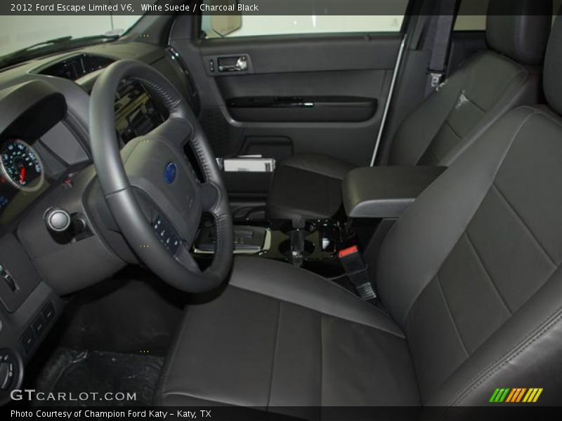 White Suede / Charcoal Black 2012 Ford Escape Limited V6