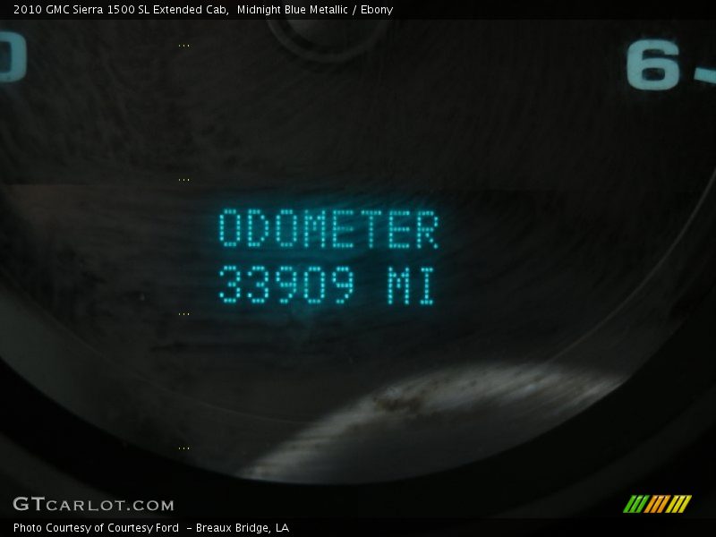 Midnight Blue Metallic / Ebony 2010 GMC Sierra 1500 SL Extended Cab