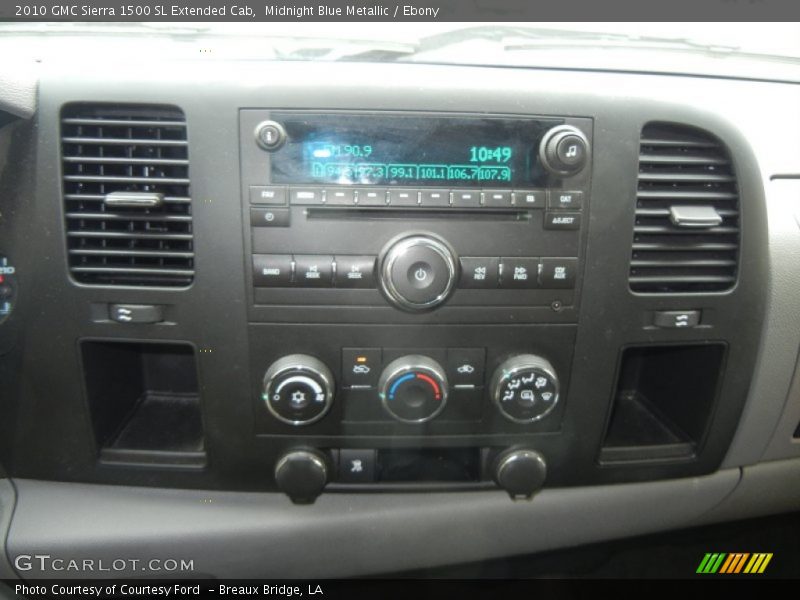 Midnight Blue Metallic / Ebony 2010 GMC Sierra 1500 SL Extended Cab
